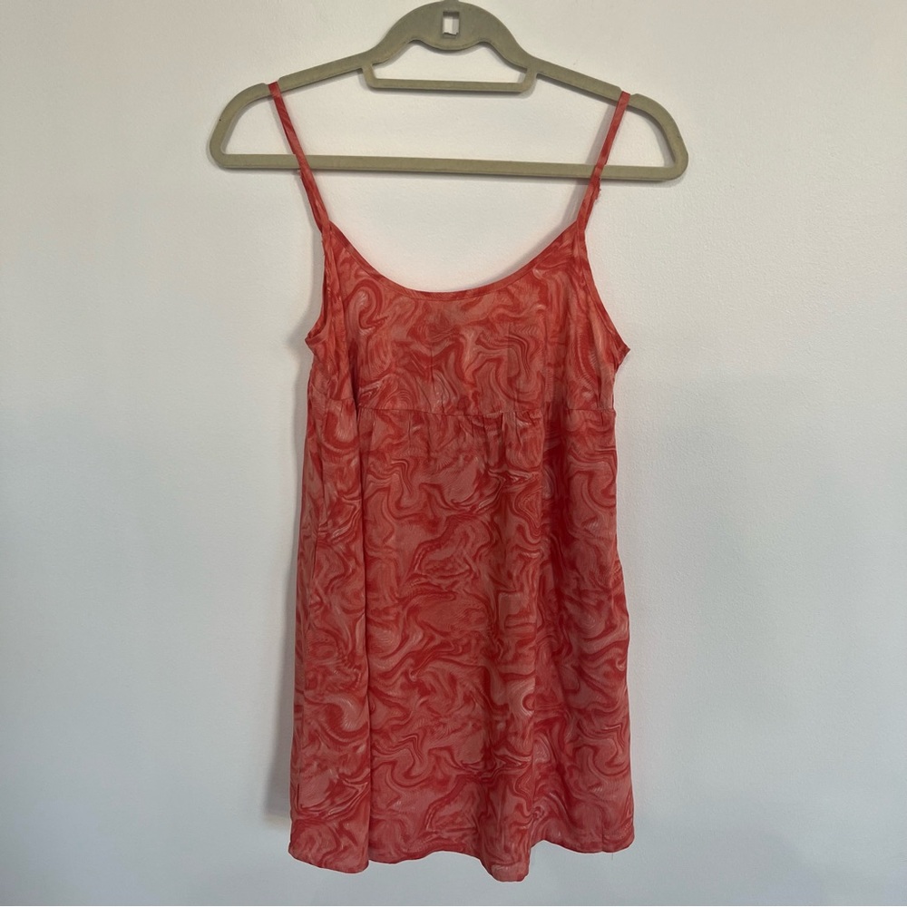 Wild Fable Women's Sleeveless Woven Babydoll Dress Orange XXS